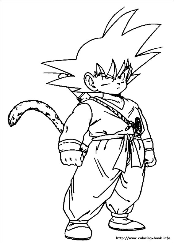 Dragon Ball Z coloring picture